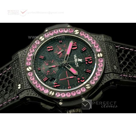 hublot pink fluo|Hublot, Big Bang Black Fluo Pink Automatic Chronograph, .